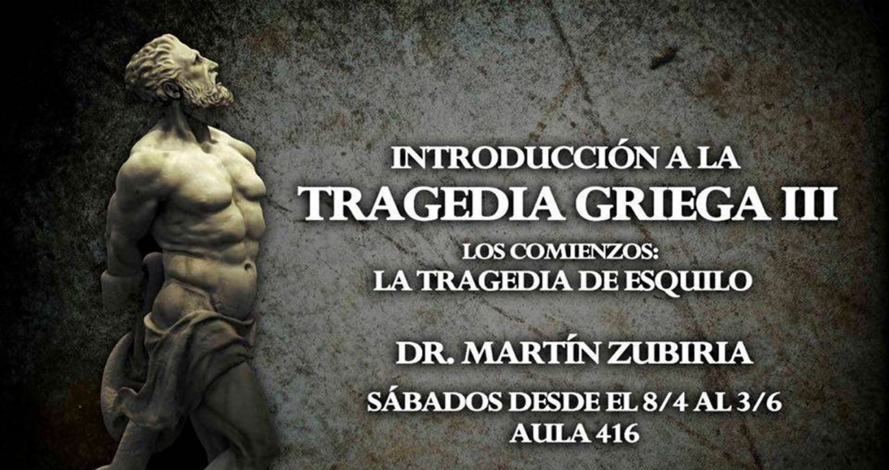 imagen Realizarán curso sobre la introducción a la tragedia griega III