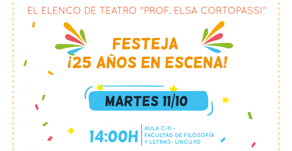 imagen Este martes, el Elenco de Teatro "Prof. Elsa Cortopassi" festeja sus 25 años con "Estafa en el mercado de pulgas"