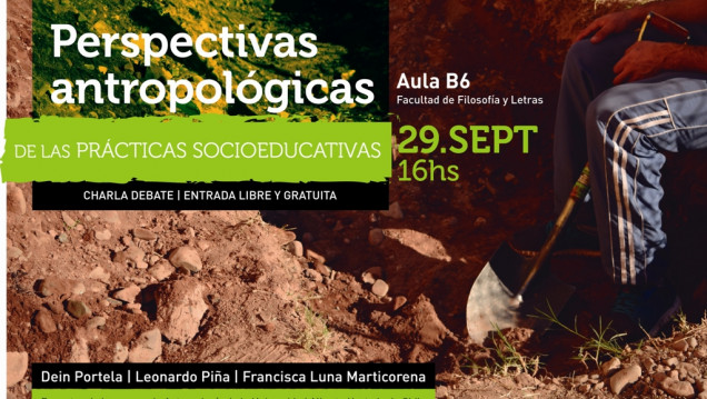 imagen Charla abierta: "Perspectivas antropológicas de las prácticas socioeducativas"