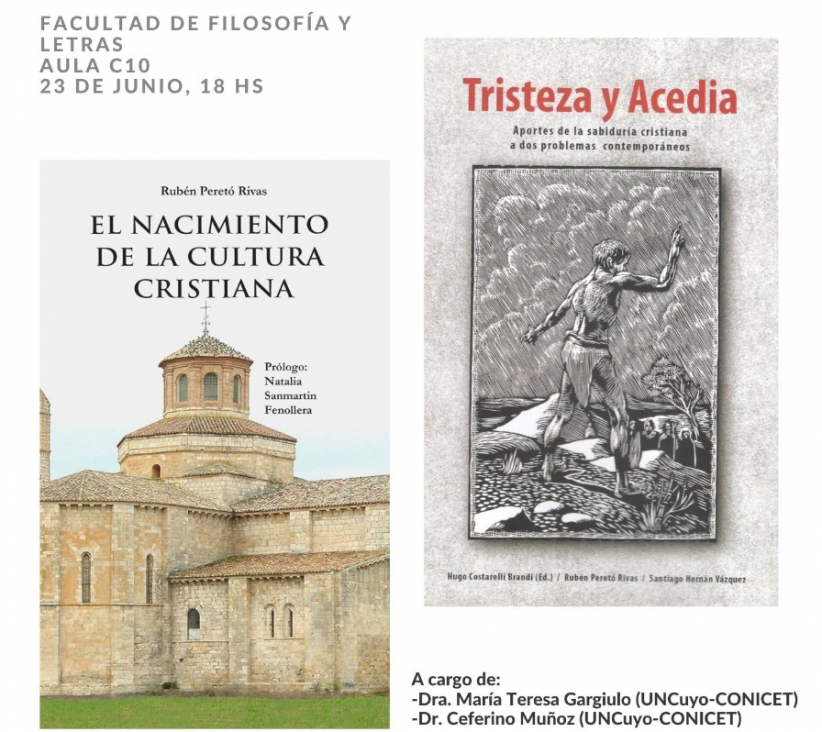 imagen Presentación de los libros "Tristeza y Acedia. Aportes de la sabiduría cristiana a dos problemas contemporáneos" y "El nacimiento de la cultura cristiana"