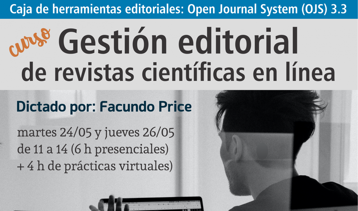 imagen Se realizará un cursillo sobre "Gestión editorial de revistas científicas en línea"