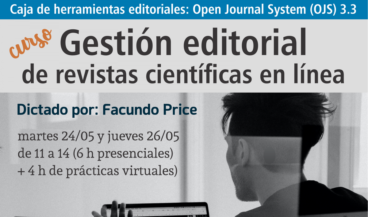 imagen Gestión editorial de revistas científicas en línea. "Caja de herramientas editoriales: Open Journal Systems (OJS) 3.3"