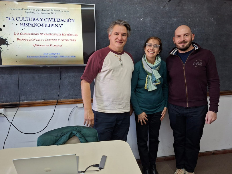 imagen De izq. a der.: Dr. Axel Gasquet, Prof. Lic. Lía Mallol y Dr. Matías Fernandez Robbio.