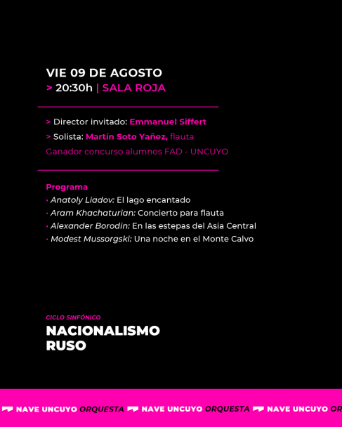 imagen Segunda noche del Ciclo Sinfónico con el nacionalismo ruso