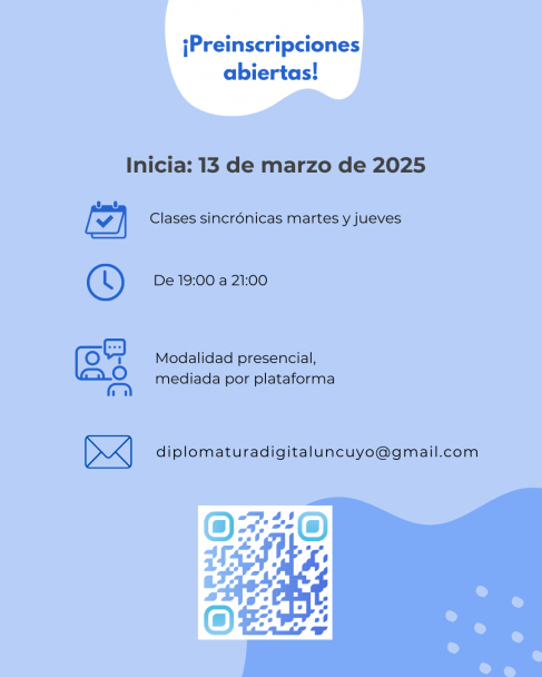 imagen ¡Preinscripciones abiertas! Diplomatura en Redes Sociales, Tecnologías Digitales y Comunicación (Marketing Digital & Community Manager) (15º cohorte)