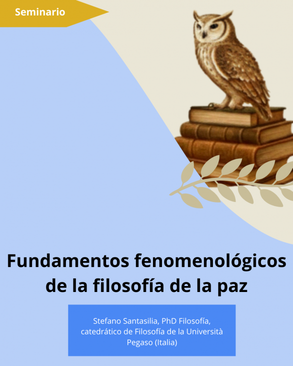 imagen Realizarán un seminario sobre fundamentos fenomenológicos de la filosofía de la paz