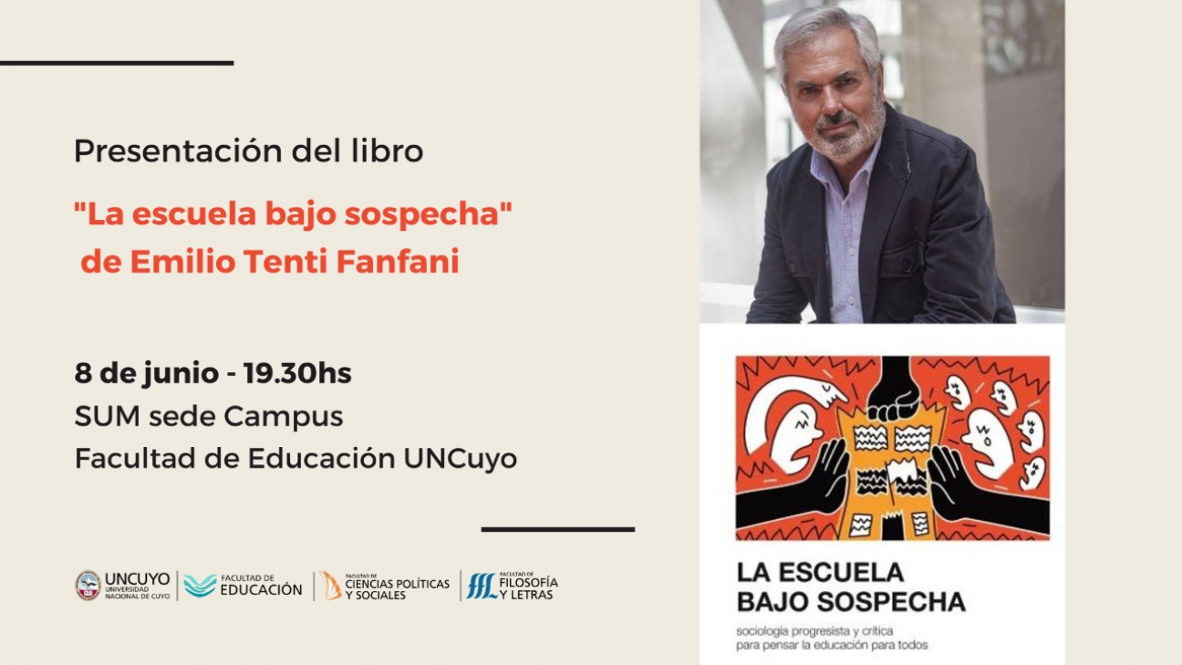 imagen Presentarán el libro "La escuela bajo sospecha", de Emilio Tenti