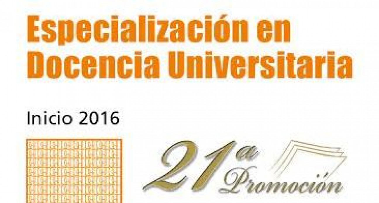 imagen Inscriben para la Especialización en Docencia Universitaria