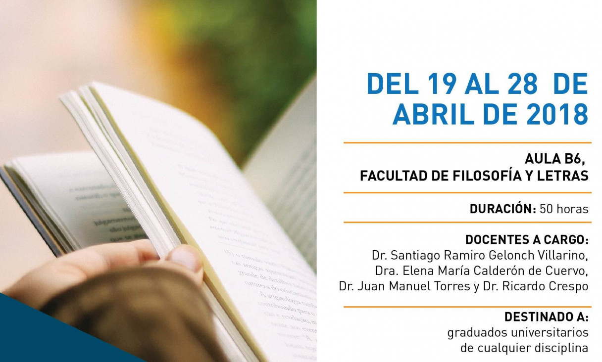 imagen Curso de posgrado "Del Proyecto a la Tesis defendida: epistemología de la Tesis Doctoral"