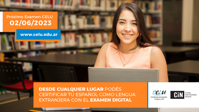 imagen IDIO+: Inscripciones abiertas al examen CELU: español como lengua extranjera