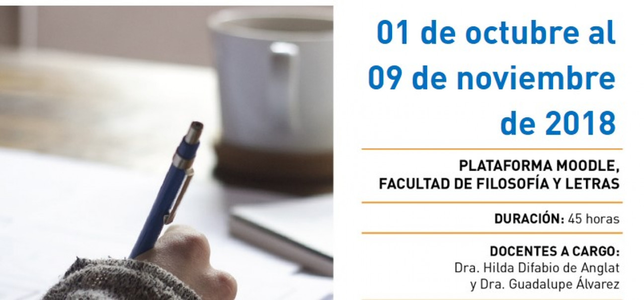 imagen Taller de posgrado: "Clínica de la producción conceptual y escrita de la tesis de posgrado" 