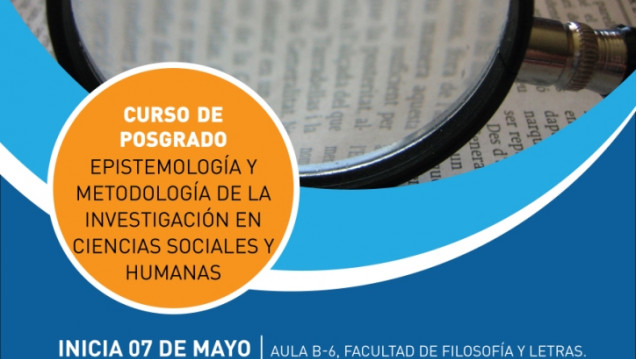 imagen ​Curso: Epistemología y Metodología de la Investigación en Ciencias Sociales y Humanas