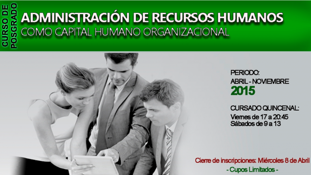 imagen Curso "Administración de Recursos Humanos como Capital Humano Organizacional"