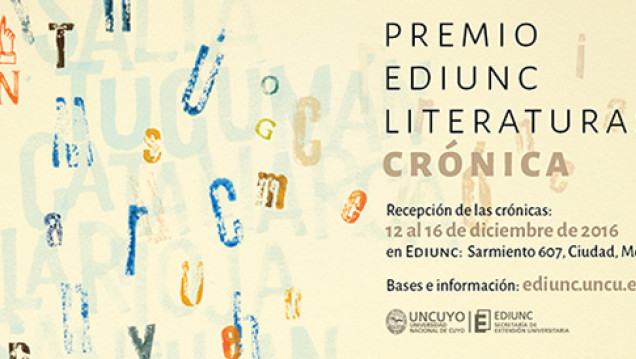 imagen Crónicas inéditas serán el Premio Literaturas de la Ediunc