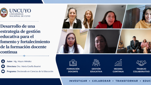imagen Defensa de tesis de la Lic. Mayra Alexandra MENDEZ GALLEGO  