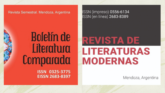 imagen Dos de nuestras revistas ingresaron en Aura: Revista de Literaturas Modernas y Boletín de Literatura Comparada