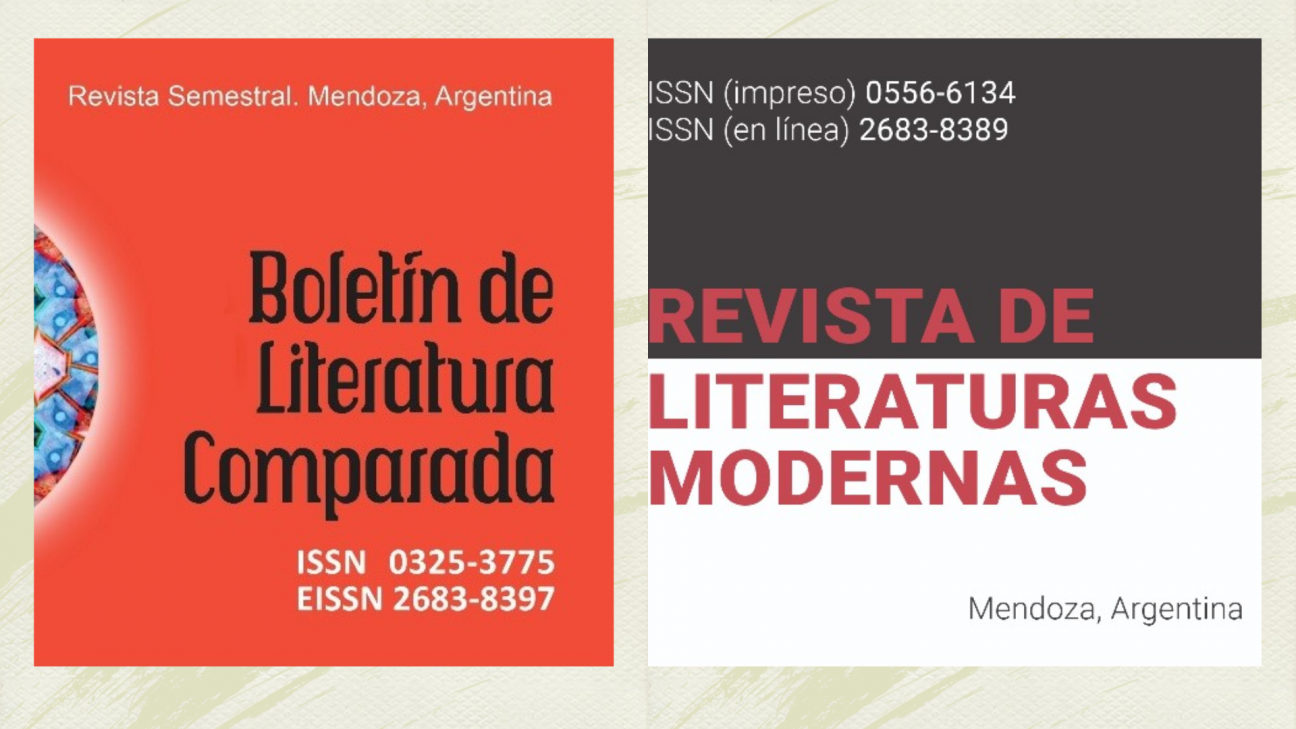 imagen Dos de nuestras revistas ingresaron en Aura: Revista de Literaturas Modernas y Boletín de Literatura Comparada