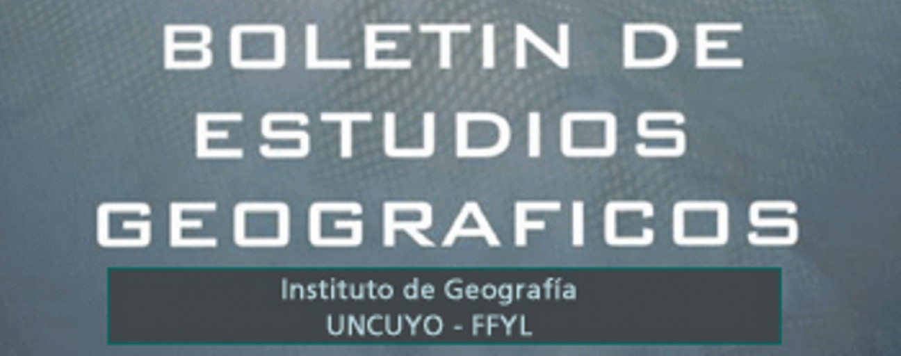 imagen Convocan para publicar en el Boletín de Estudios Geográficos