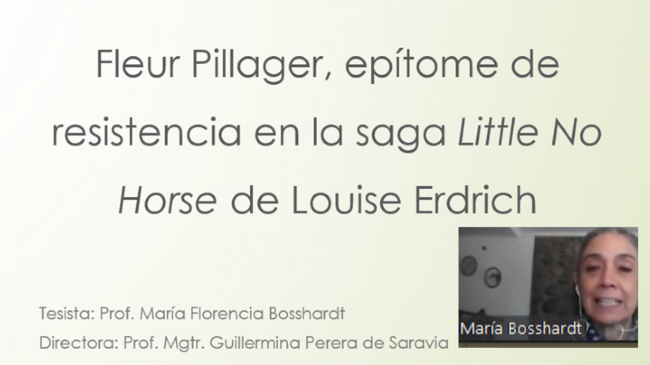 imagen La Prof. María Florencia Bosshardt efectuó la defensa oral de su tesis de maestría 