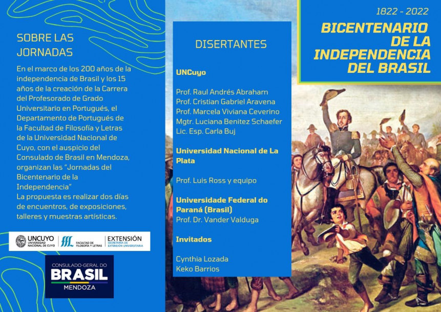 imagen Dos charlas conmemorarán los 200 años de la Independencia de Brasil 