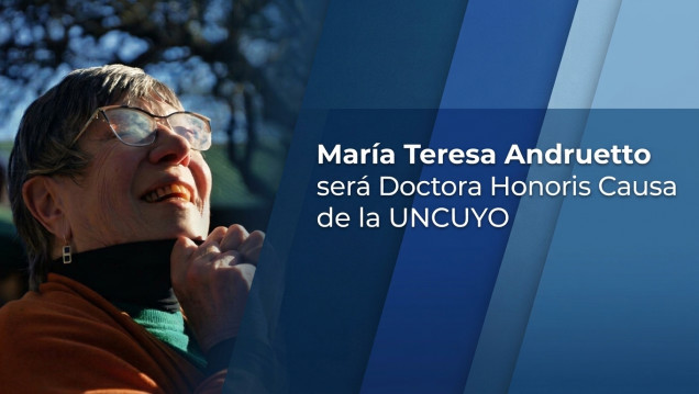 imagen María Teresa Andruetto será Doctora Honoris Causa de la UNCUYO