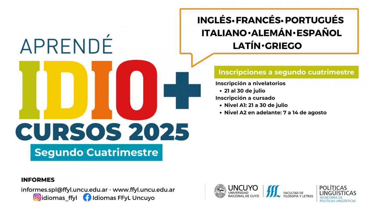 imagen Aprendé IDIO+ en el Segundo Cuatrimestre 2025: enterate de toda la oferta de cursos