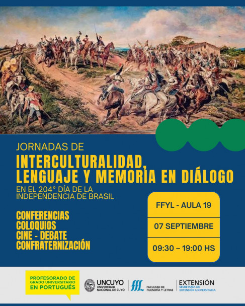 imagen Jornada de Interculturalidad, Lenguaje y Memoria en diálogo, en el día de la independencia de Brasil
