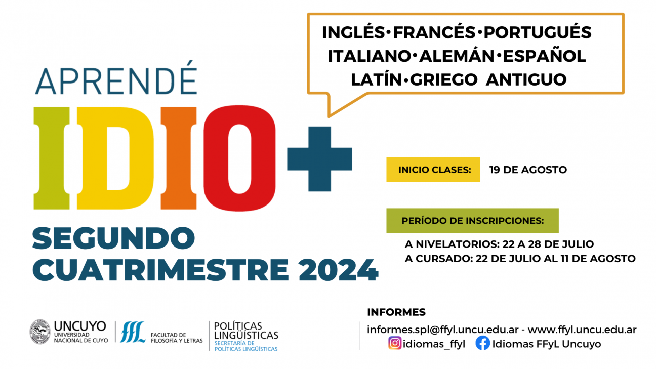 imagen Aprendé IDIO+ en el Segundo Cuatrimestre 2024: enterate de toda la oferta de cursos