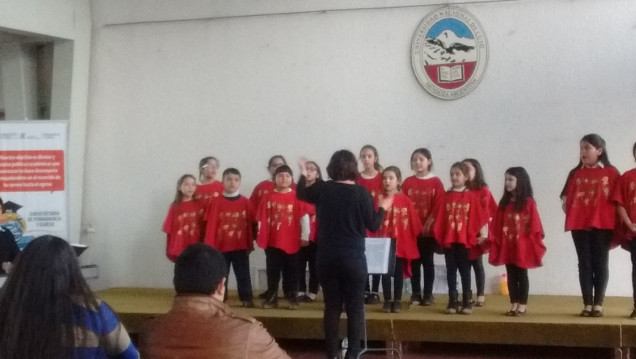 imagen El Coro de niños de la UNCuyo actuó en la Facultad