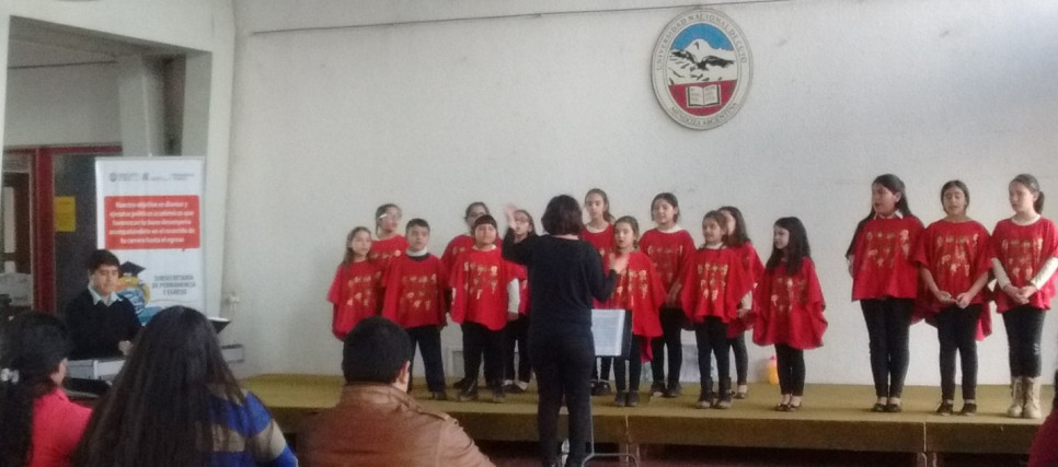 imagen El Coro de niños de la UNCuyo actuó en la Facultad