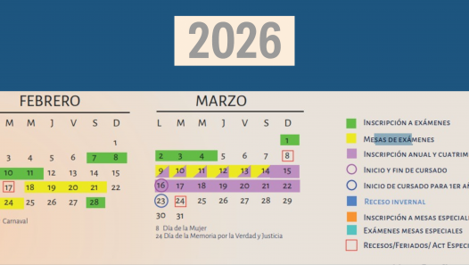 imagen El Calendario Académico 2026 ya está disponible 
