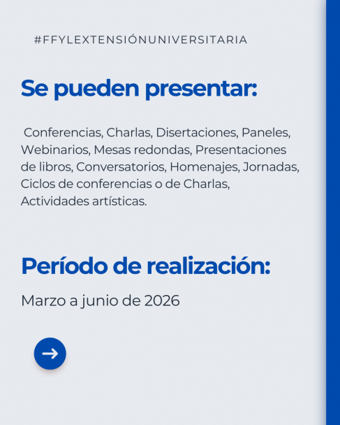 imagen Convocatoria abierta para recibir propuestas de actividades breves para el 2026