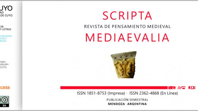 imagen Nuevo número de la revista Scripta Mediaevalia