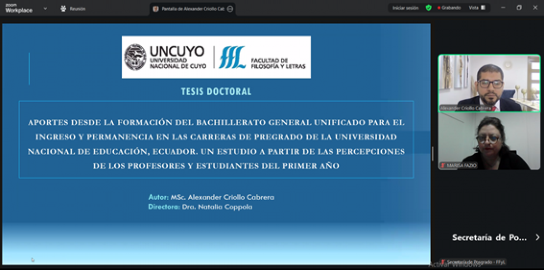 imagen Defensa de tesis del Ing. Luis Alexander CRIOLLO CABRERA 