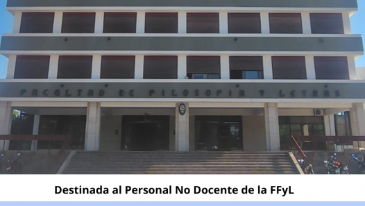 imagen Se realizará la Primera Jornada No Docente de la Facultad de Filosofía y Letras