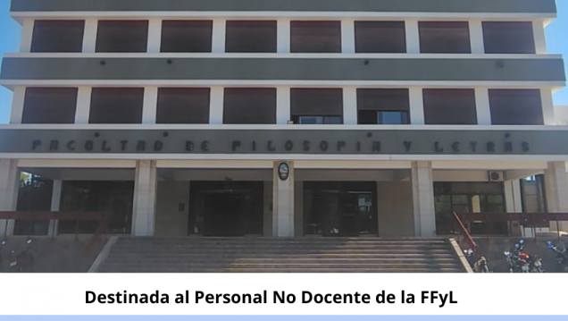 imagen Se realizará la Primera Jornada No Docente de la Facultad de Filosofía y Letras