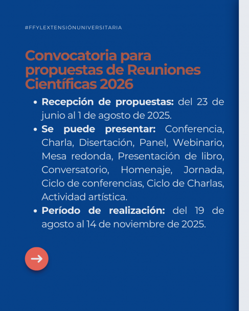 imagen Abren las convocatorias para presentar actividades de extensión universitaria