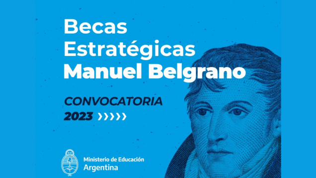 imagen Convocatoria 2023 para las Becas Estratégicas Manuel Belgrano