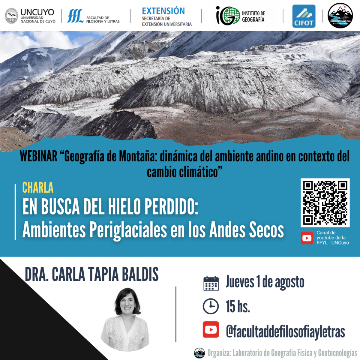 imagen Tercer encuentro del webinario "Geografía de Montaña: dinámica del ambiente andino en contexto del cambio climático"
