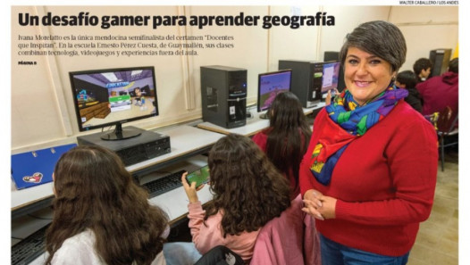 imagen La docente mendocina que transforma la geografía en un desafío gamer