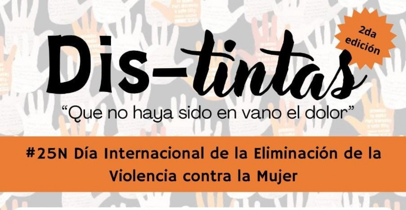 imagen "DIS-TINTAS. Que no haya sido en vano el dolor ", este martes 28 en la Librería BODOC en conmemoración del #25N