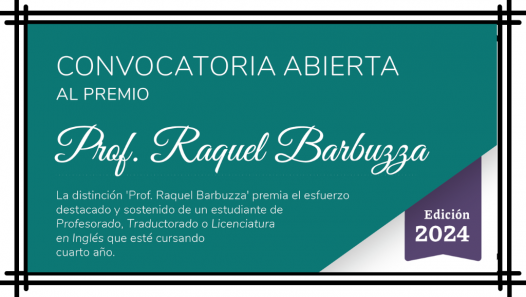 imagen El CELE abre la convocatoria al premio ‘Prof. Raquel Barbuzza’ edición 2024