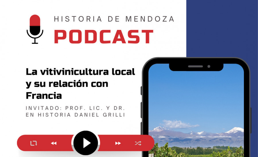 imagen Ya está disponible el podcast "La vitivinicultura en Mendoza y su relación con Francia" - Viví Francia 2021