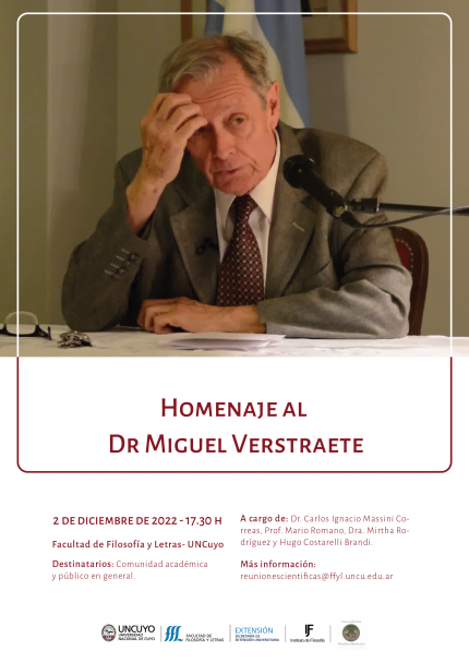 imagen Flyer Homenaje al Dr. Miguel Verstraete