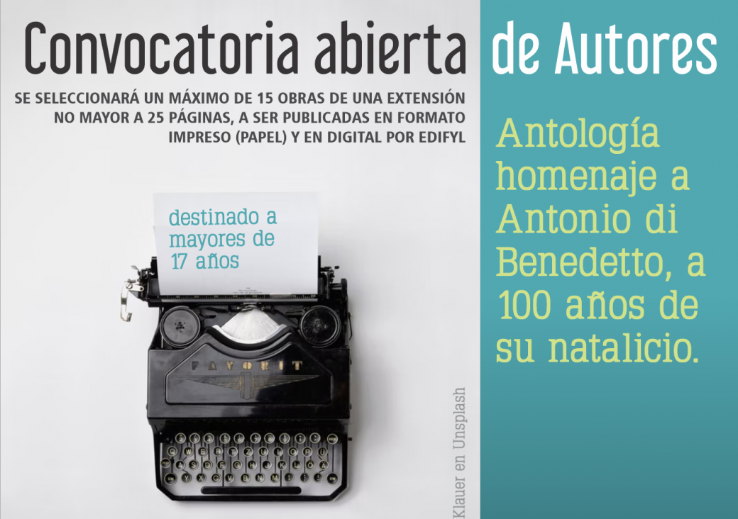 imagen Convocatoria abierta de autores Antonio Di Benedetto