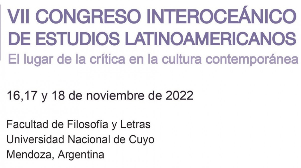 imagen VII Congreso Interoceánico de Estudios Latinoamericanos: "El lugar de la crítica en la cultura contemporánea"