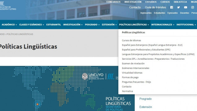 imagen La Secretaría de Políticas Lingüísticas actualizó su página en el sitio web de la FFyL