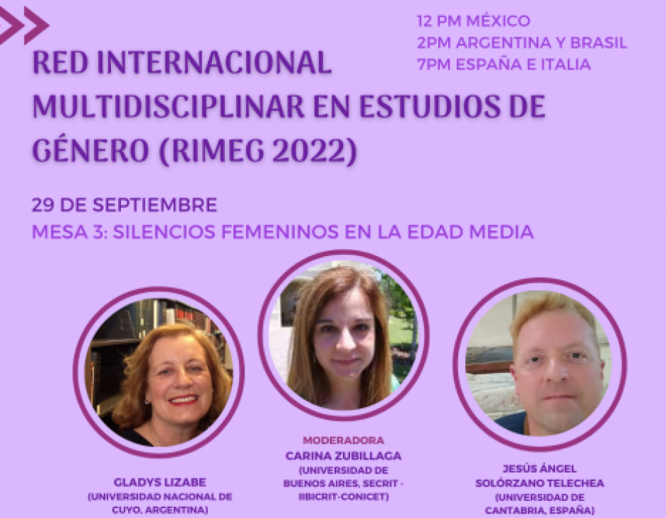 imagen Vienen los "Silencios femeninos en la Edad Media" a "Los jueves de RIMEG"