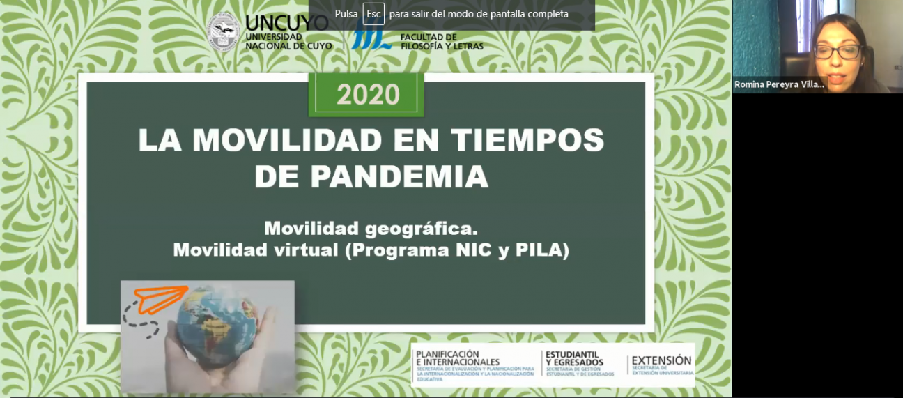 imagen Se realizó la charla Movilidad en tiempos de pandemia