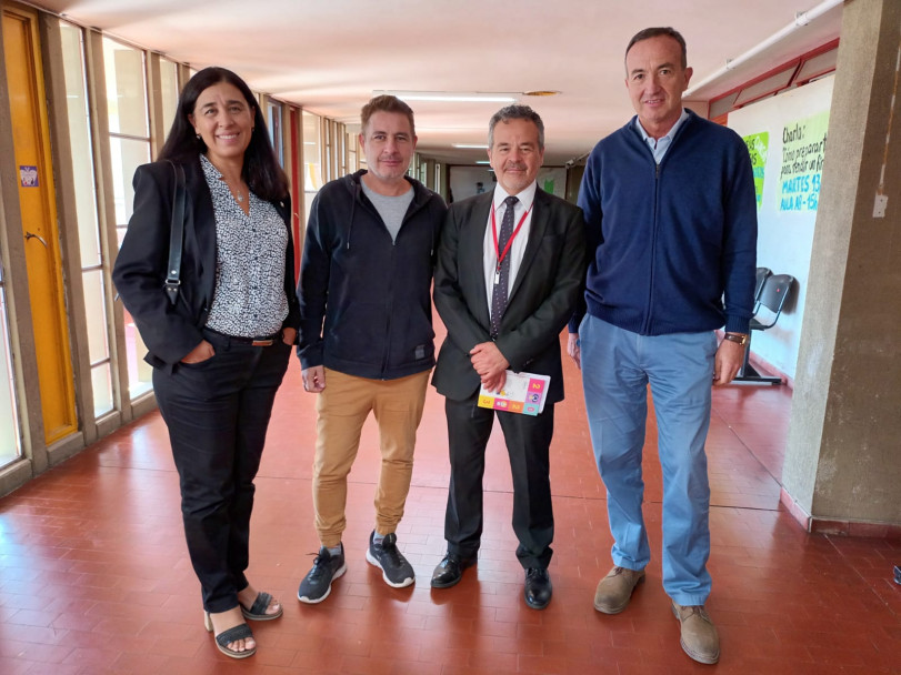 imagen Lic.Mariana Castiglia, Dr. Ernesto Espeche, Prof. Diego Lavado y Lic. Gabriel Fidel en el Programa de Capacitación 